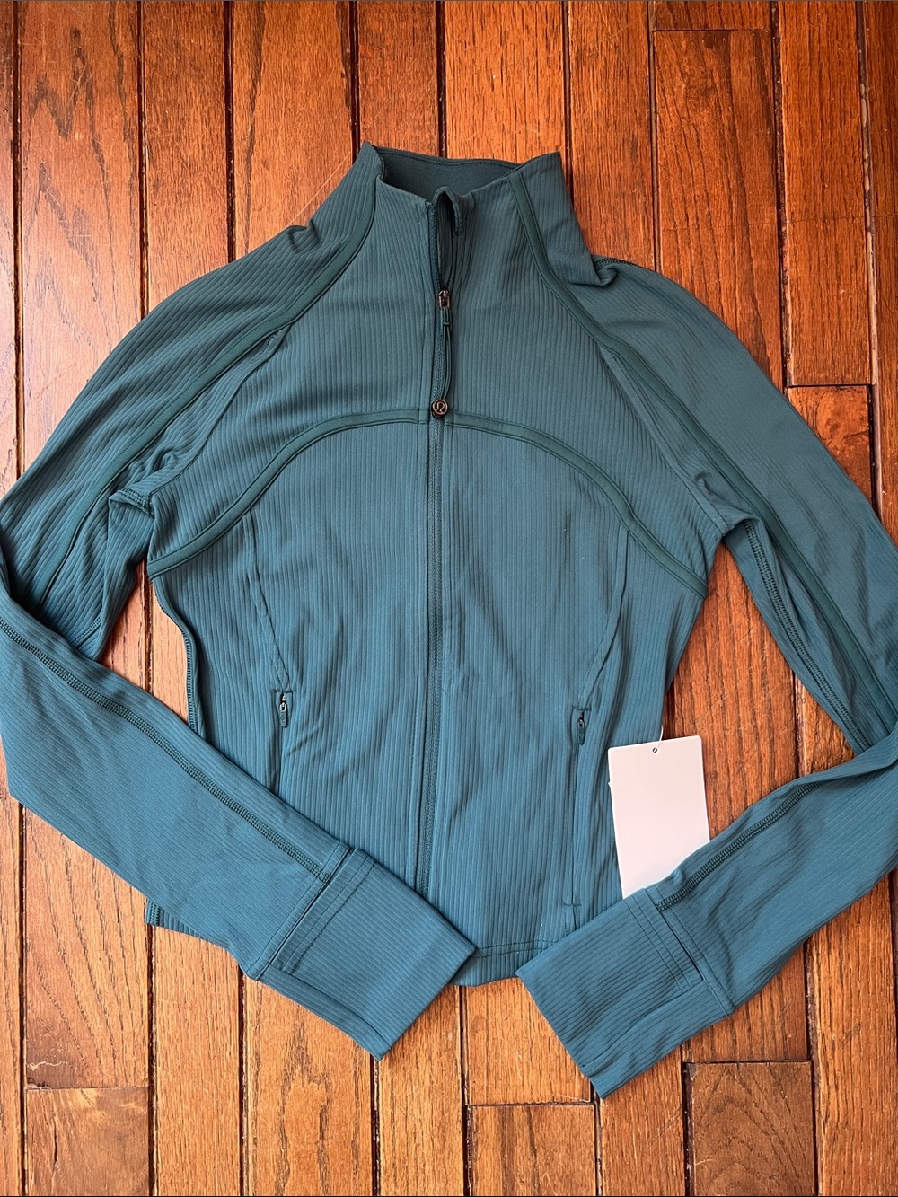 Lululemon Green Jasper Ribbed Define Jacket RARE GEM Size 4 NWT New With Tags
